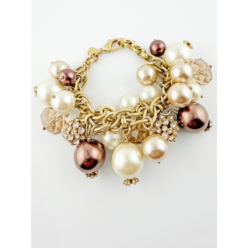 Stella and Dot Audrey Cluster Pearl Bracelet, retired